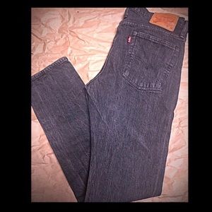 NWOT MENS LEVI 510 DARK GREY SKINNY JEANS 32x32